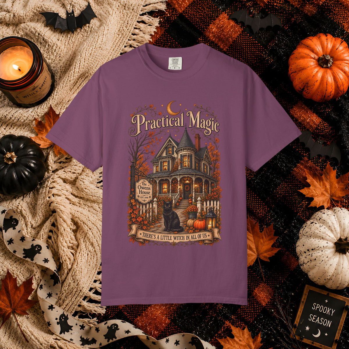 Practical Magic Haunted House Tee – Vintage Halloween Witch T-Shirt